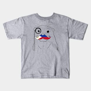 Mustache Flag Philippines Kids T-Shirt